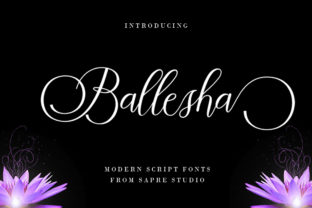 Ballesha: A Modern Script Typeface for Editorial Design