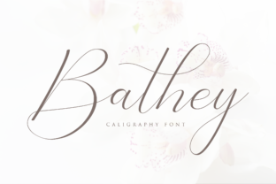 Bathey: A Modern Script Typeface for Editorial Design