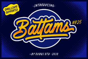Battams: A Striking Script Font for Editorial Design