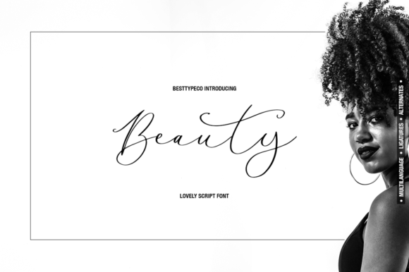Beauty Lady Typeface: Elevating Brand Identity with Elegant Script Design