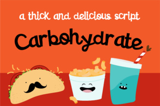 Carbohydrate: A Script Font with Heart