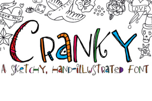 Cranky Font: A Handcrafted Typeface for Creative Makers