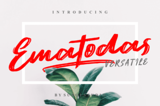 Ematodas: A Bold Handwritten Brush Typeface for Brand Identity
