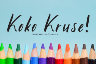 Koko Kruse: A Handwritten Font for Beautiful Craft Projects