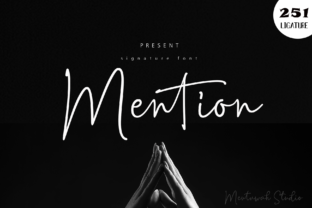 Mention: A Modern Script Font for Digital Branding