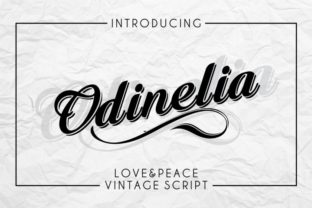 Odinelia: A Refined Script Font for Editorial Design