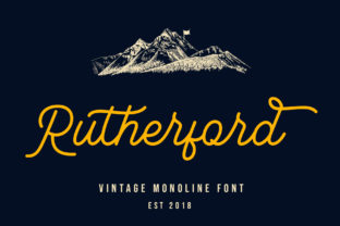 Rutherford Typeface: Elevate Campaign Visuals with Authentic Vintage Style