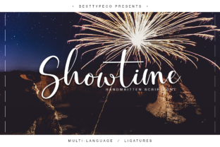 Showtime Typeface Review: A Handwritten Script for Editorial Design