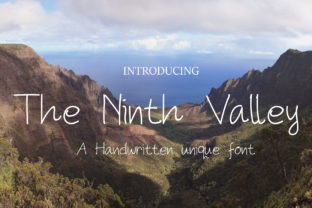The Ninth Valley: A Modern Handwritten Font for Authentic Branding