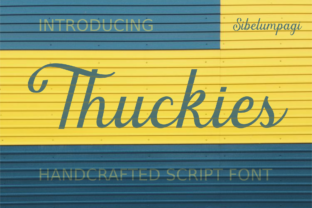 Thuckies: The Elegant Handwritten Typeface for Handmade Brands